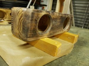 Knobless Bluetooth Speaker initial sanding